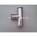 stainless steel clamped sanitary tee